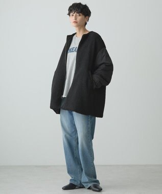 AMERICAN HOLIC 軽ポカ２ＷＡＹリバーシブルキルトアウター Black