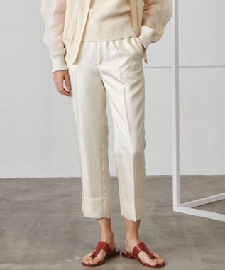 BEIGE， CARO / クロップドパンツ Ecru