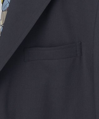 J.PRESS MEN 【AaronChang】【UNISEX】ウールポリエステル トロピカル ブレザー / バギーフィット ネイビー系