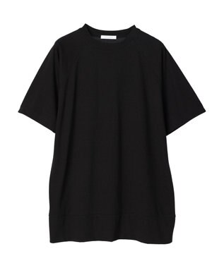 Green Parks 接触冷感５分袖ラグランチュニック Black