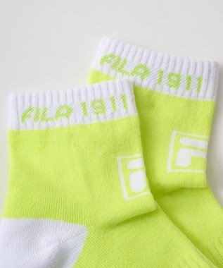 FILA GOLF／marie claire 【FILA GOLF】 パイル編みアンクルソックス イエロー