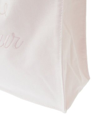 Maison de FLEUR ブランドロゴ刺繍スクエアトートバッグ Light Pink