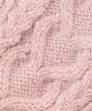 ANY KIDS ケーブルニット手袋 ピンク