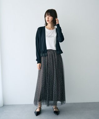 YECCA VECCA プリントチュールスカート Multi