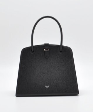 blancle シュリンクレザー ワンハンドルフォーマルバッグ ブラック