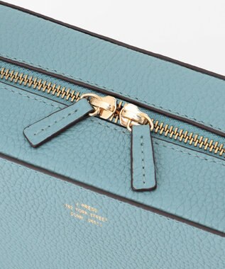 J.PRESS LADIES 【2way】レザー ショルダー バッグ ダルブルー系