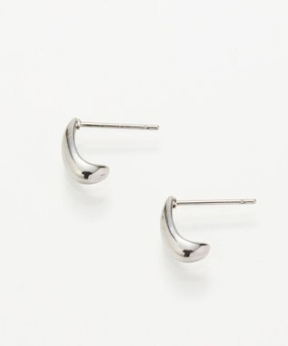 Phoebe 【金属アレルギー対応】ドロップハーフフープミニピアス　シルバー/サージカルステンレス シルバー