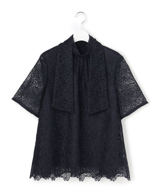 23区 L 【APPLAUDIR】Brocheリボンブーケレース ブラウス