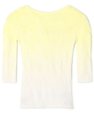 Chacott グラデーションボートネックトップ