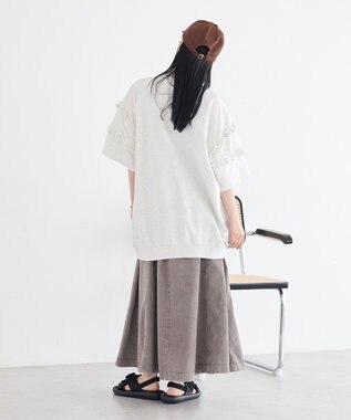 earth music&ecology デニムフレアスカート Brown