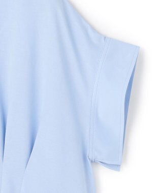 UNFILO ヒートシールドジャージー タックデザイン Tシャツ サックス