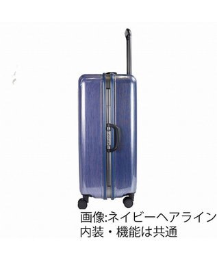ACE BAGS & LUGGAGE ACE クレスタ2F スーツケース フレームタイプ 7~10泊 83L 05108 エース ネイビーヘアライン