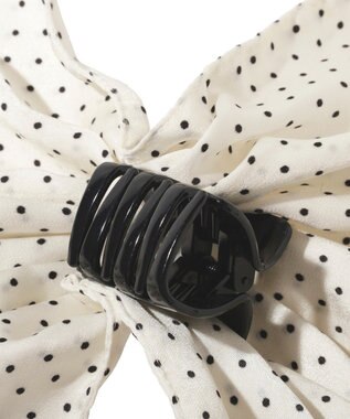 earth music&ecology ドット２段フリルバンス Ivory