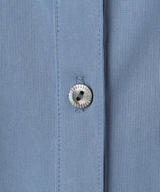 J.PRESS LADIES コンパクトトリコット シャツライク カットソー ブルー系