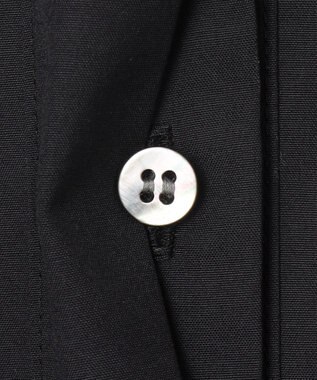 #Newans 【洗える/セットアップ可能】ハシゴレースビブデザインシャツ ブラック