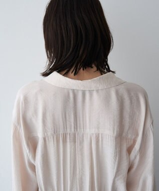 YECCA VECCA シアー2way袖バルーンチュニック Light Beige
