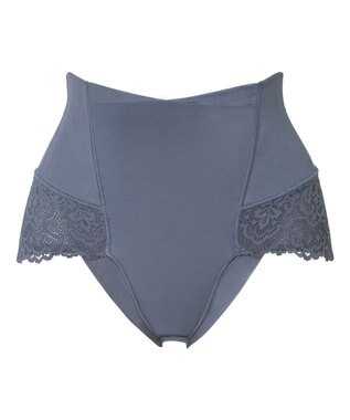 BRADELIS New York 【カヤビューティーラボ】レーシーハイウエストショーツ25 深め ハイウエスト お腹すっきり 補正 補整下着 インディゴブルー