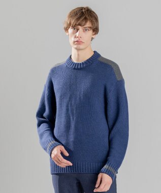  ラーナヴァージンメリノ　クルーネックニット