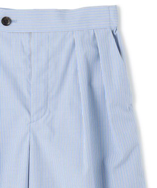 NAVE 【ReNave・セットアップ可/洗える/接触冷感/UVケア】コットンポリブロード パンツ サックスブルー系1