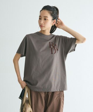 CRAFT STANDARD BOUTIQUE アソートロゴプリント半袖プルオーバー Charcoal Gray