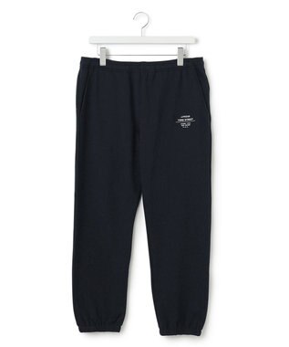 J.PRESS YORK STREET 【UNISEX】裏毛ロゴ刺繍スウェットパンツ ネイビー系