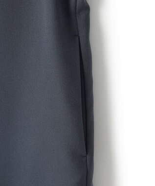 ICB 【先行予約】 FluidBackSatin シャツワンピース ダルブルー