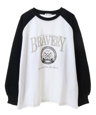 CRAFT STANDARD BOUTIQUE ラグランフロッキープリントＴｅｅ White