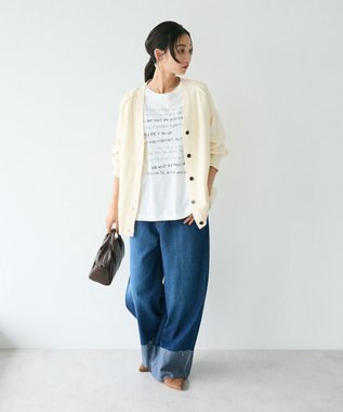 CRAFT STANDARD BOUTIQUE アソートロゴプリント半袖プルオーバー White