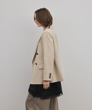 GRACE CONTINENTAL ピークドダブルジャケット ベージュ