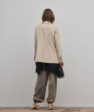 GRACE CONTINENTAL ピークドダブルジャケット ベージュ