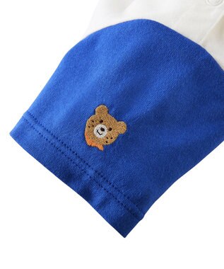 MIKI HOUSE HOT BISCUITS 【80-120cm】ビーンズ×乗り物プリント 半袖Tシャツ マルチカラー