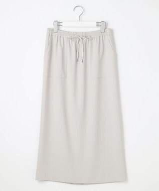 J.PRESS LADIES L 【WEB限定カラーあり・洗える・接触冷感・吸水速乾】Lightジョーゼット ナロー スカート 【WEB限定】グレージュ系