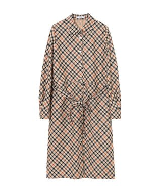 DAKS ハウスチェック バイアスシャツワンピース ハウスチェック