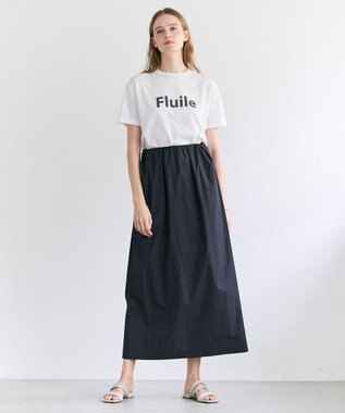 BEIGE， STELLERITE / コットンロゴTシャツ Off