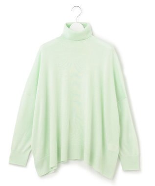 23区 【洗える】ウールブレンド タートルネック ニット ミント系
