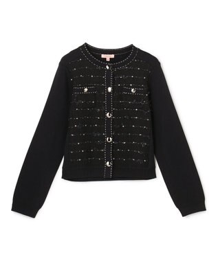 TOCCA 【八木アリサさん着用】FLOWER HIDE AND SEEK ニットジャケット ブラック系