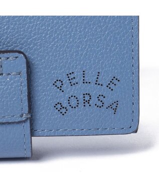 PELLE BORSA 二つ折りミニ財布 Very Goods ベリーグッズ 7202 ブルー