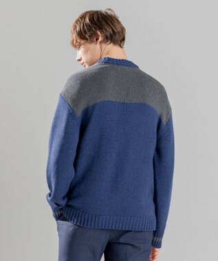 JOSEPH HOMME ラーナヴァージンメリノ　クルーネックニット ネイビー系