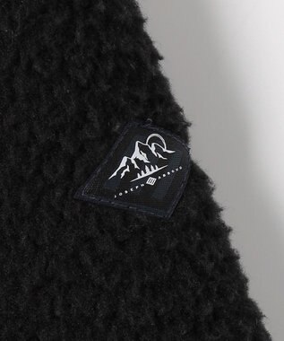 JOSEPH ABBOUD MOUNTAIN 【軽量/レイヤードにおすすめ】ボアフリース カーディガン ブラック系