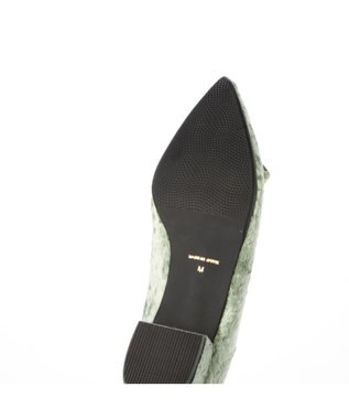 MODE ET JACOMO <carino>ベルベットリボンパンプス グリーン