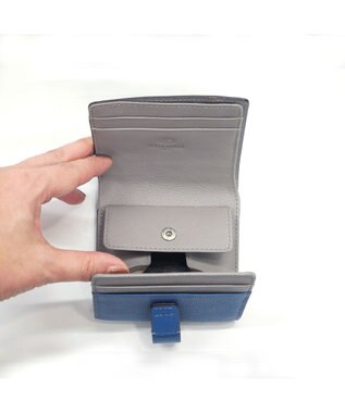 PELLE BORSA 二つ折りミニ財布 Very Goods ベリーグッズ 7202 ブルー