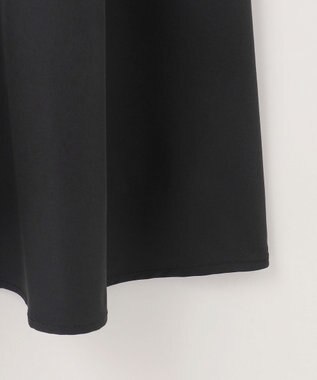 Feroux 【洗える】ニットドッキング ボウタイワンピース ベージュ系