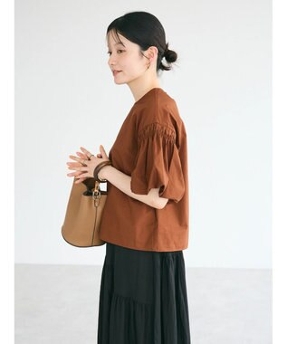 CRAFT STANDARD BOUTIQUE 袖バルーンブラウス Brown
