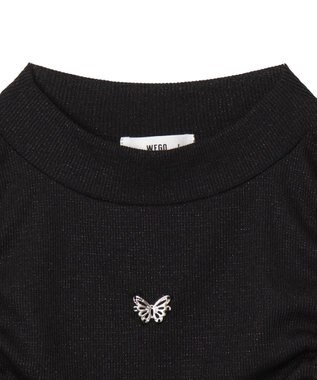 WEGO カットアウトドロストバタフライT ブラック