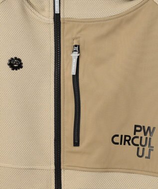 PW CIRCULUS 【MEN】DIMPLE  ジップアップ フーディ ベージュ系