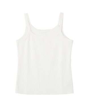 Green Parks 【適ON】レイヤードタンクトップ Off White