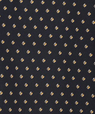 J.PRESS LADIES L 【洗える】ジオメトリックプリント ブラウス ネイビープリント系