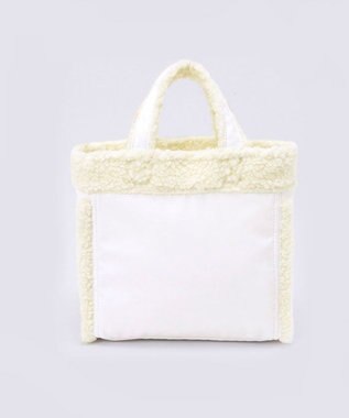LeSportsac SMALL TWO WAY DENIM TOTE/ホワイトデニム/クリームシェルパ ホワイトデニム/クリームシェルパ