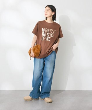 CRAFT STANDARD BOUTIQUE アソートロゴプリント半袖プルオーバー Gold