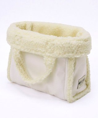 LeSportsac SMALL TWO WAY DENIM TOTE/ホワイトデニム/クリームシェルパ ホワイトデニム/クリームシェルパ